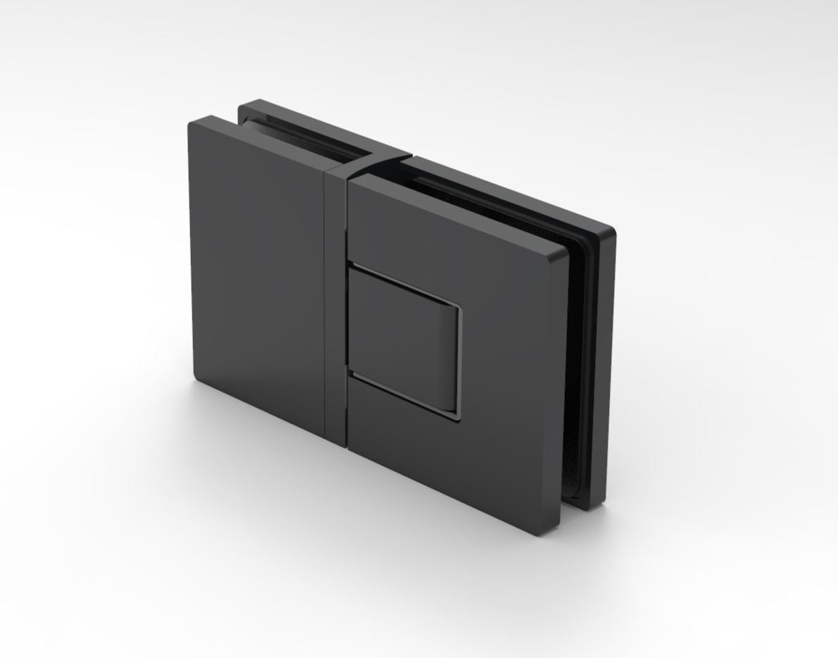 Nobiallo Pendeltürband 180° Glas-Glas Hebe-Senk – 50 kg, 8/10 mm ESG