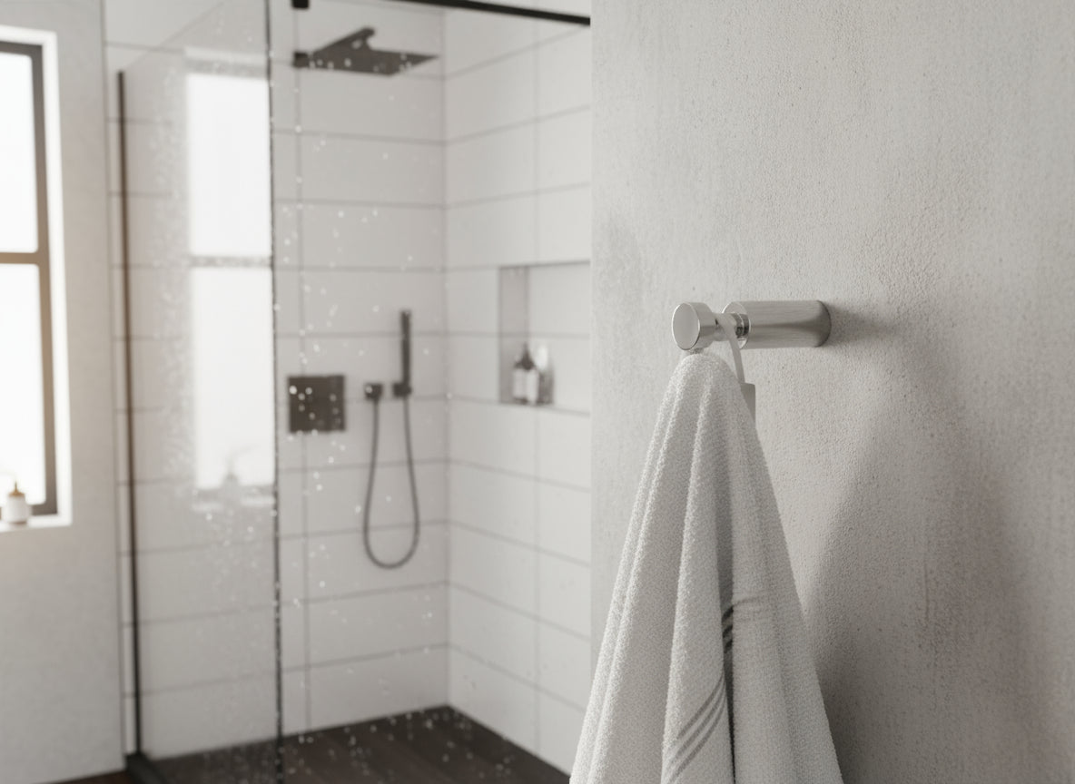 Vigour Handtuchhaken one V1 verchromt – 50 mm, verdeckte Montage, inkl. Befestigung – Art.Nr. ONHA