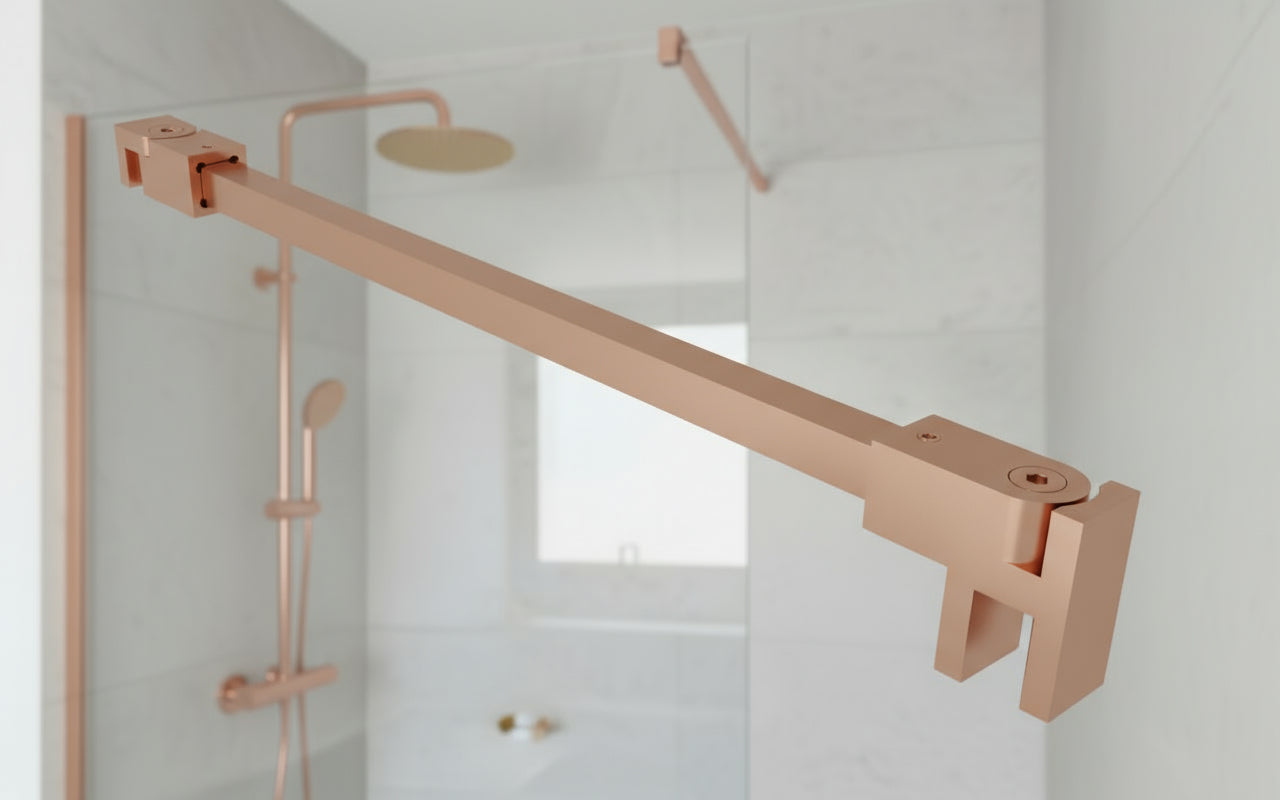 Kristhal Stabilisierungsstangen-Set quadratisch – 1200 mm, 12x12 mm, flexibel für 8-10 mm Glas – Art.Nr. S1212SET