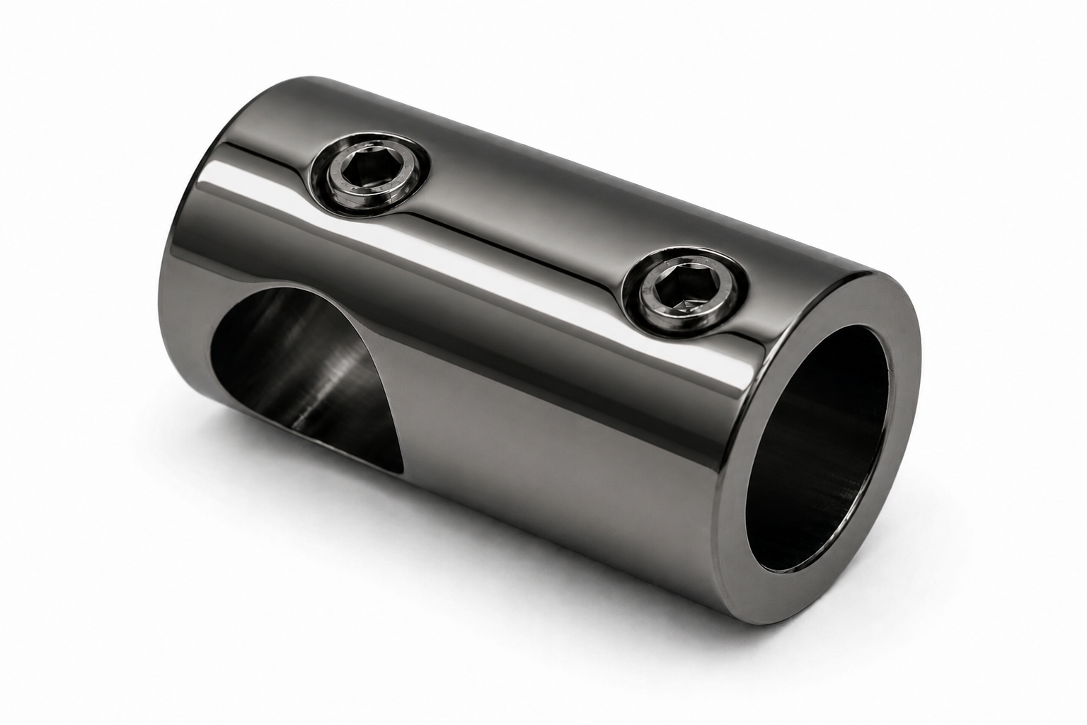 T-Verbinder kurz für Stabistange Ø 12 mm aus Messing, 11 Oberflächen