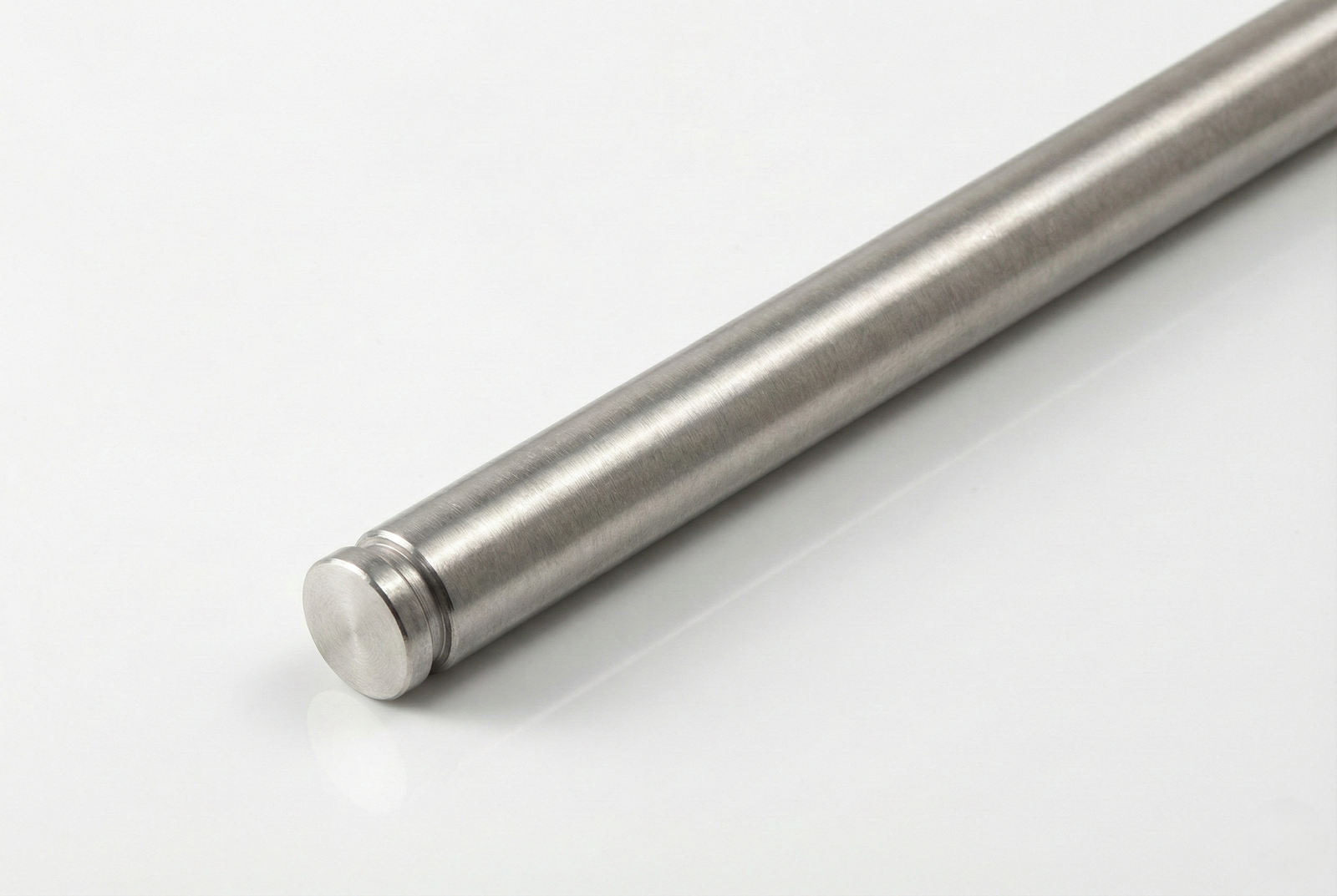Stabistange-Set für Glasdusche – Glas-Wand, 19 mm Edelstahlrohr für Glasbohrung, Art.-Nr. TUBE