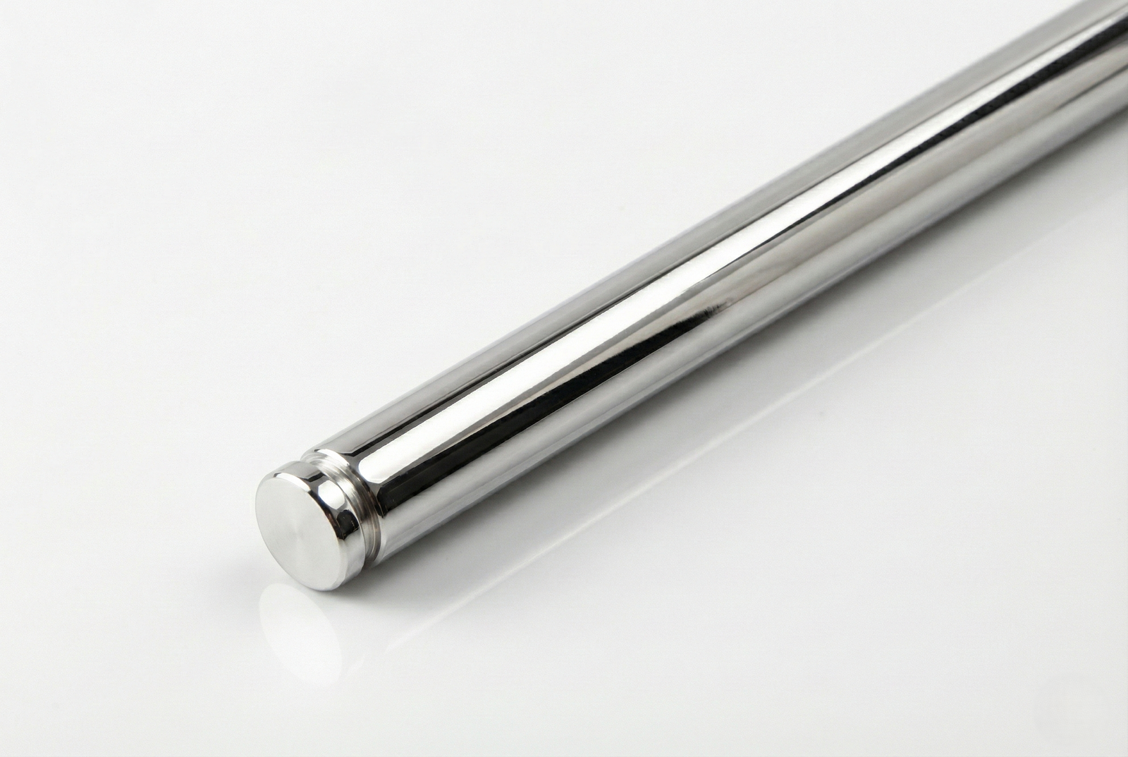 Stabistange-Set für Glasdusche – Glas-Wand, 19 mm Edelstahlrohr für Glasbohrung, Art.-Nr. TUBE