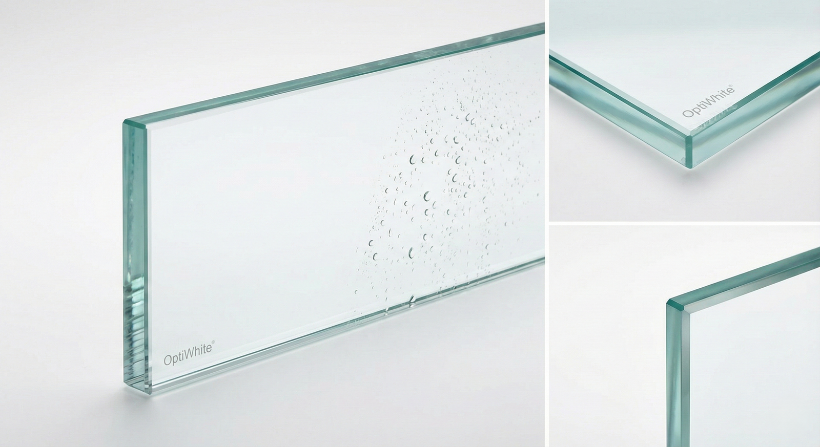 Mehrpreis für Weißglas (nahezu farbneutrales Glas ohne Grünstich)