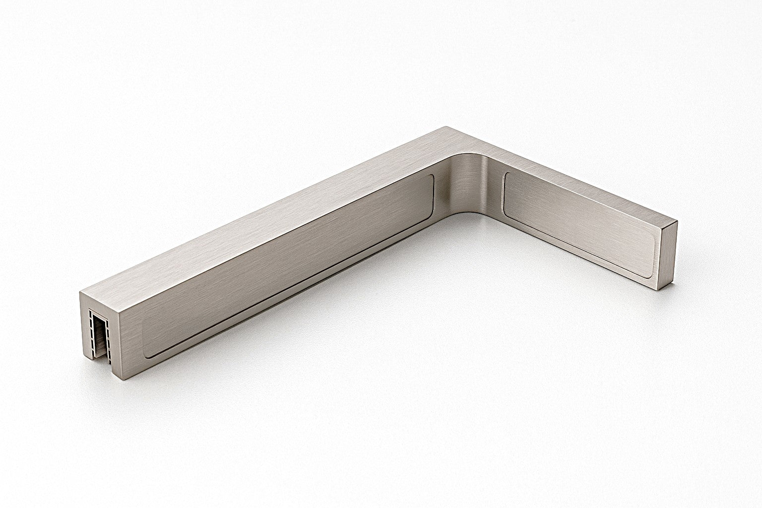 90° Stabilisierungswinkel 220 mm – für freistehende Glaswände ohne Glasbohrung