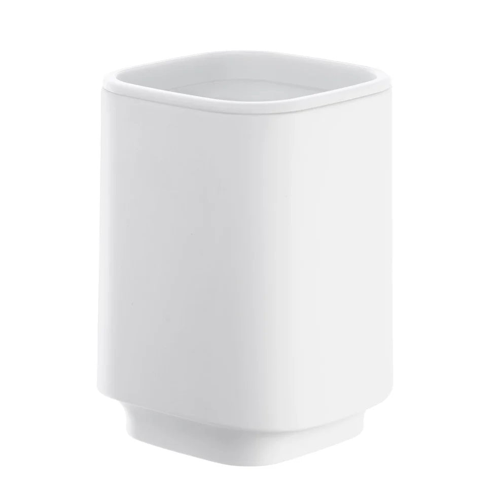 SATIN SQUARE Zahnputzbecher – minimalistisches Design für ein aufgeräumtes Bad
