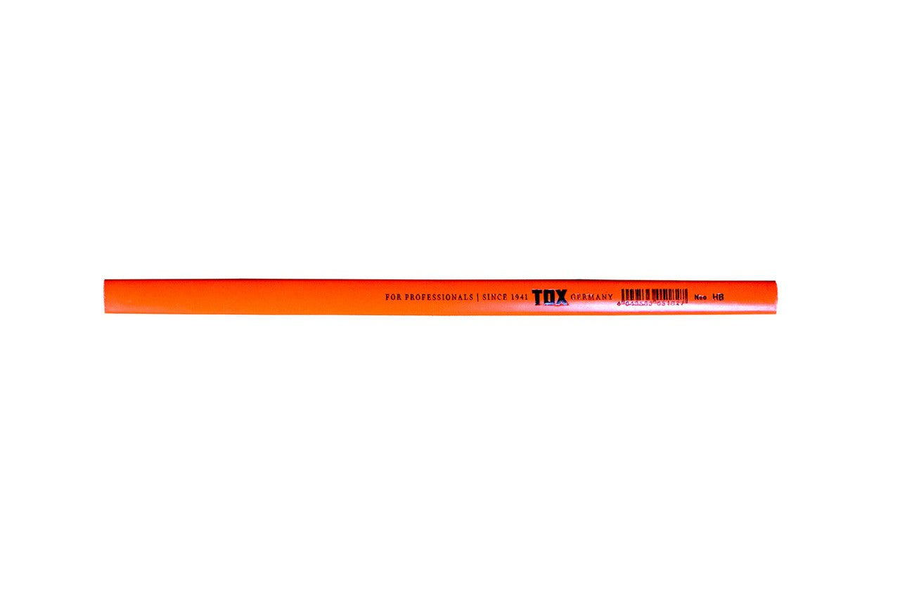 TOX Zimmermanns-Bleistift Neon – 250 mm, Härtegrad HB