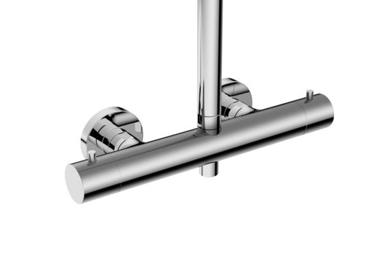 Vigour white V4 Thermostat-Duschsystem Safe-Tec, verchromt
