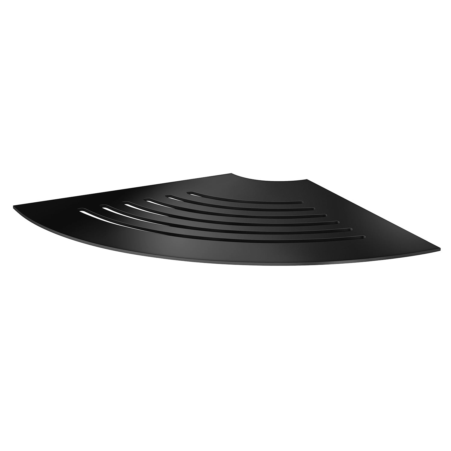 Smedbo Sideline Eckregal Einfliesen DB3064 Längsausschnitt Schwarz matt