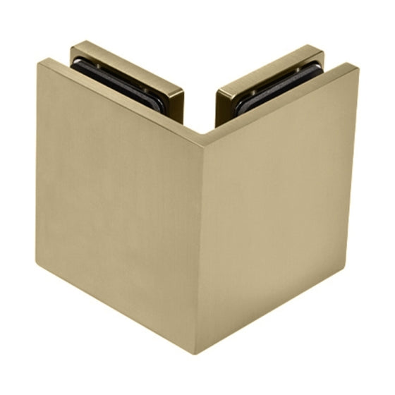 Bellagio Winkelverbinder 90° Glas-Glas BEL090 – Messing, 8/10 mm ESG