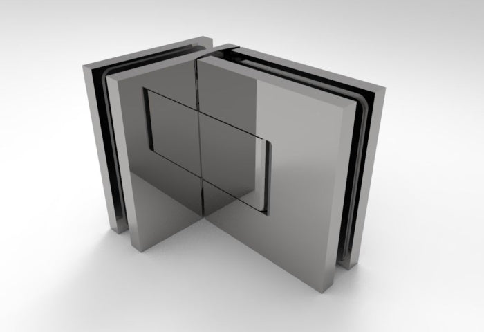 Bellagio Pendeltürband 90° Glas-Glas BEL392 – 50 kg, 8/10 mm ESG, 11 Oberflächen