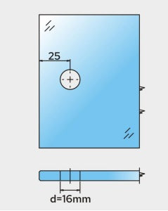 Bellagio Winkelverbinder Glas-Wand 90° BEL90S – Messing, 11 Oberflächen