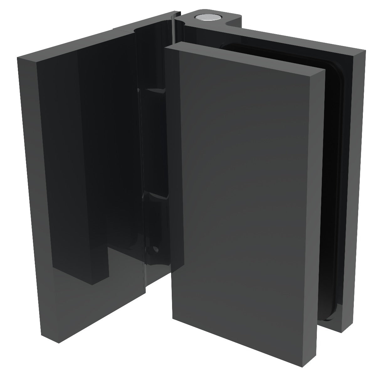 Anschlagband 90° Glas-Wand, Installationsansicht
