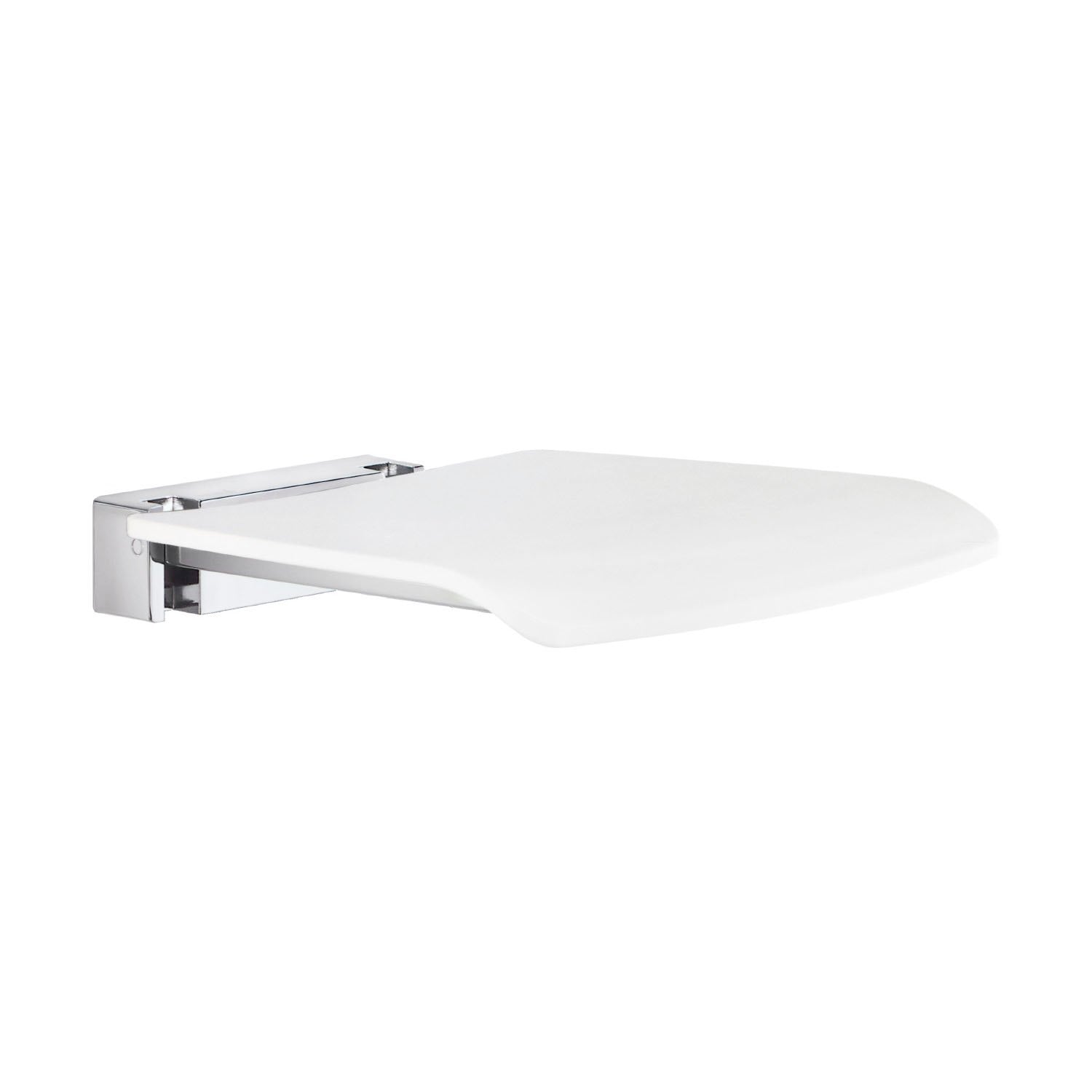 LIVING Duschklappsitz wandmontiert Sitz weiß