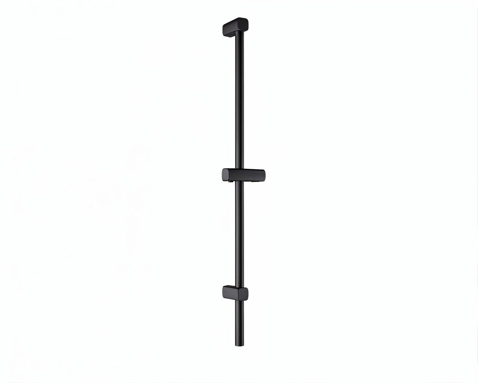 Vigour V4 Brausestange schwarz matt mit verstellbarem Brausehalter, 87,5 cm