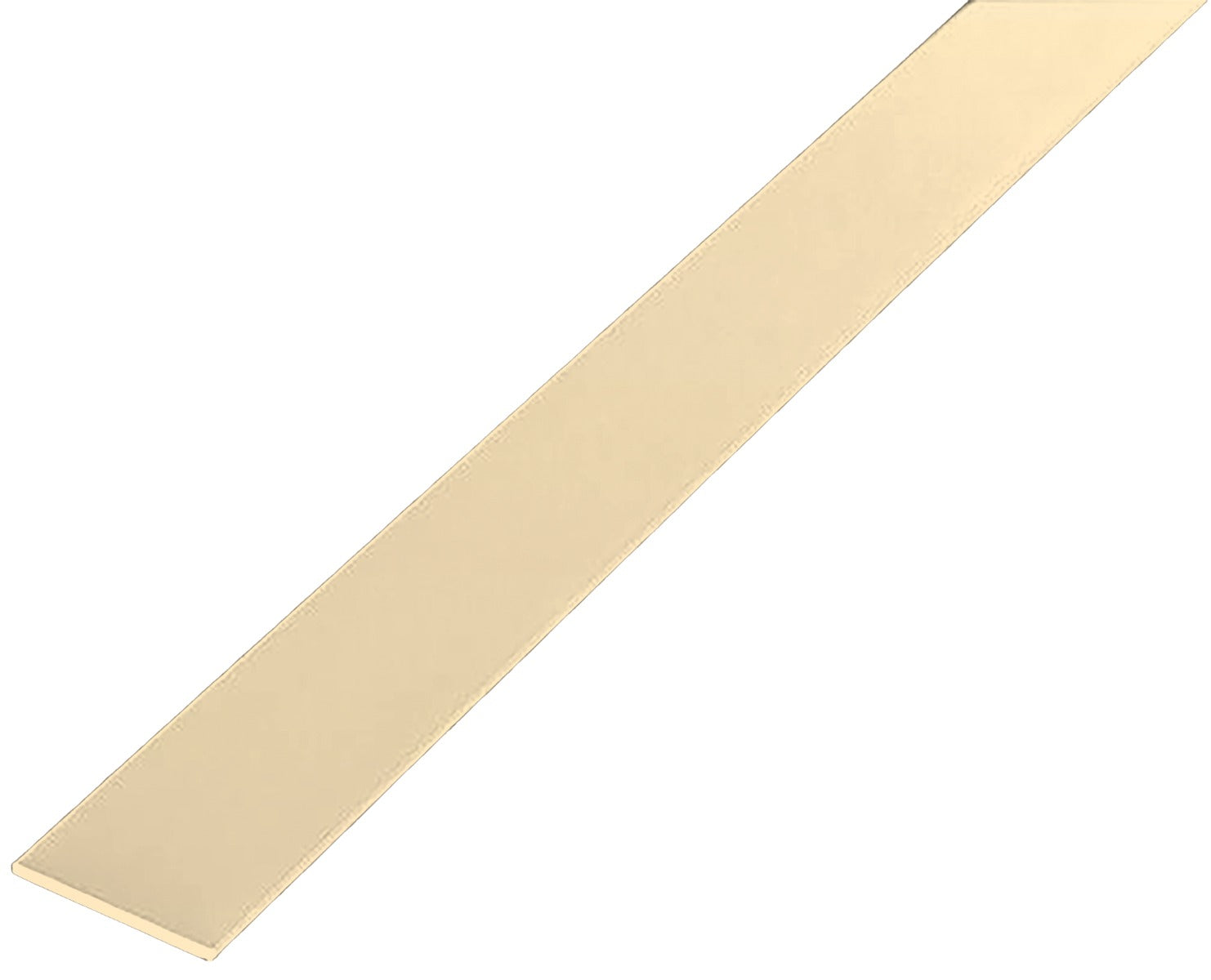 Loft-Flachprofil Aluminium 19 mm, 2,4 m, Gold hochglanz eloxiert, Art.Nr. EUFB19BGA