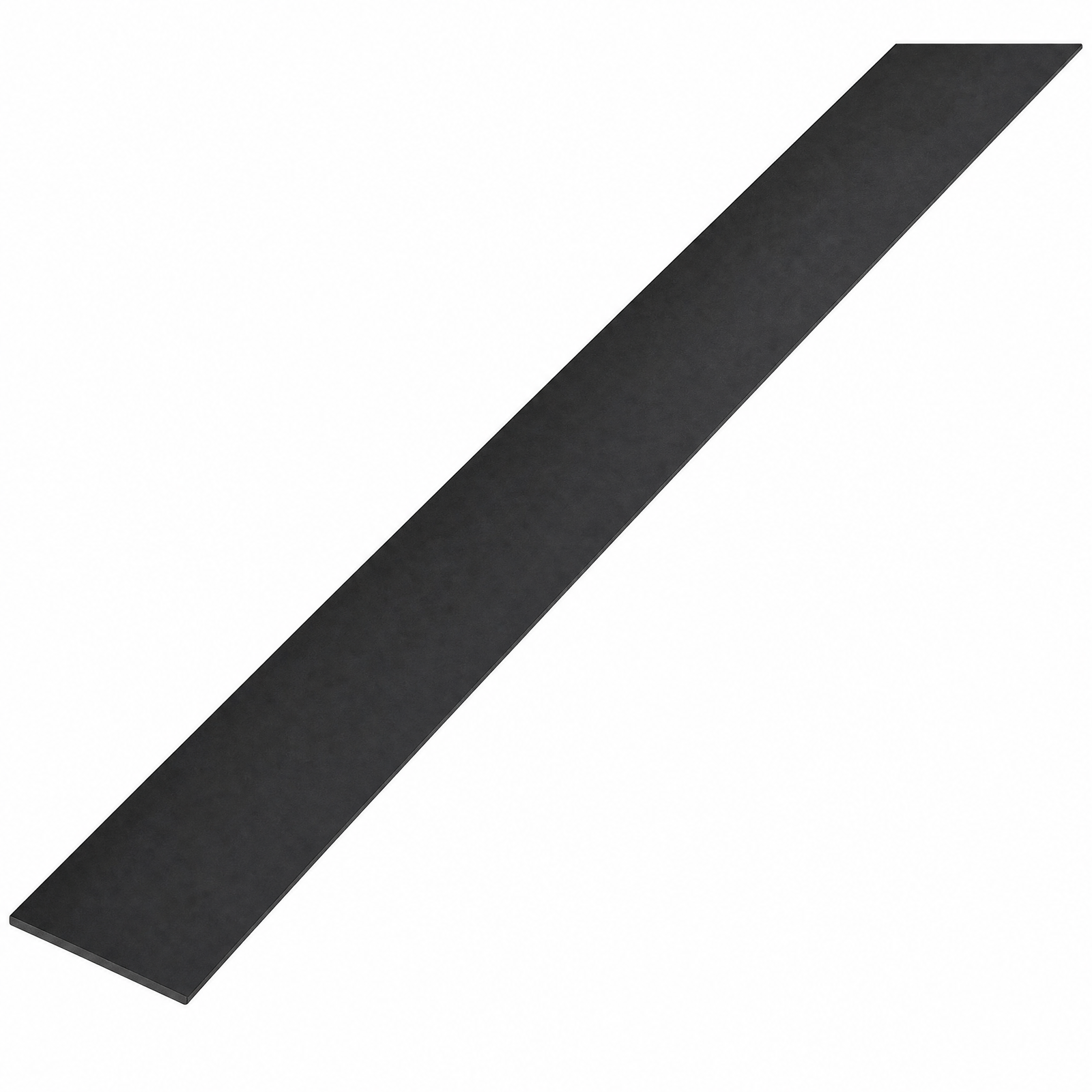 Loft-Flachprofil Aluminium 19 mm, 2,4 m, Schwarz matt, Art.Nr. EUFB19MBL