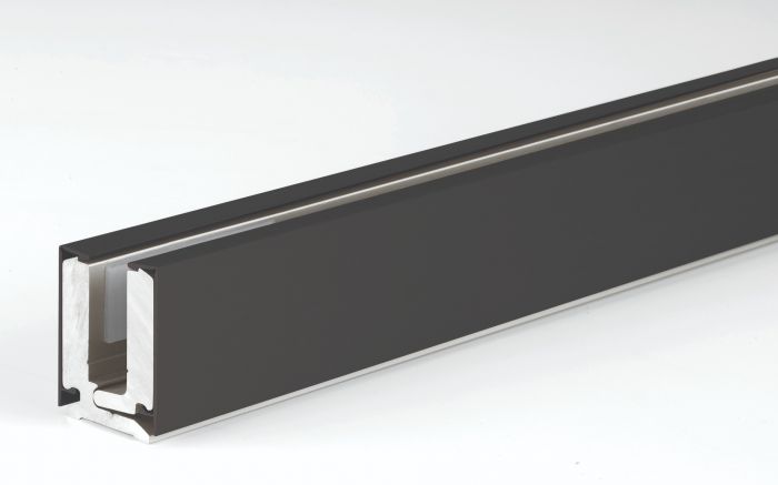 Klemmprofil-Set Typ CR mit Abdeckprofilen für 8 mm Glas – Inkl. 5 Glasklemmen – Art.Nr. EUMB