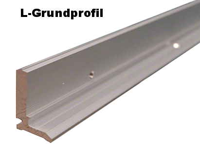 Klemmprofil-Set mit Abdeckprofilen für Wandbefestigung, Art.Nr. EUMB