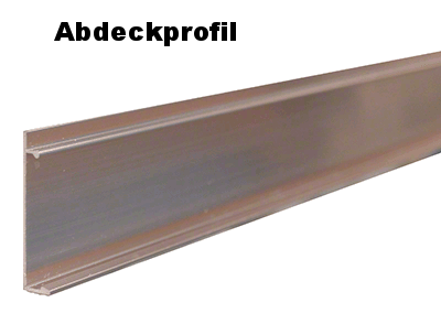 Klemmprofil-Set Typ CR mit Abdeckprofilen für 8 mm Glas – Inkl. 5 Glasklemmen – Art.Nr. EUMB
