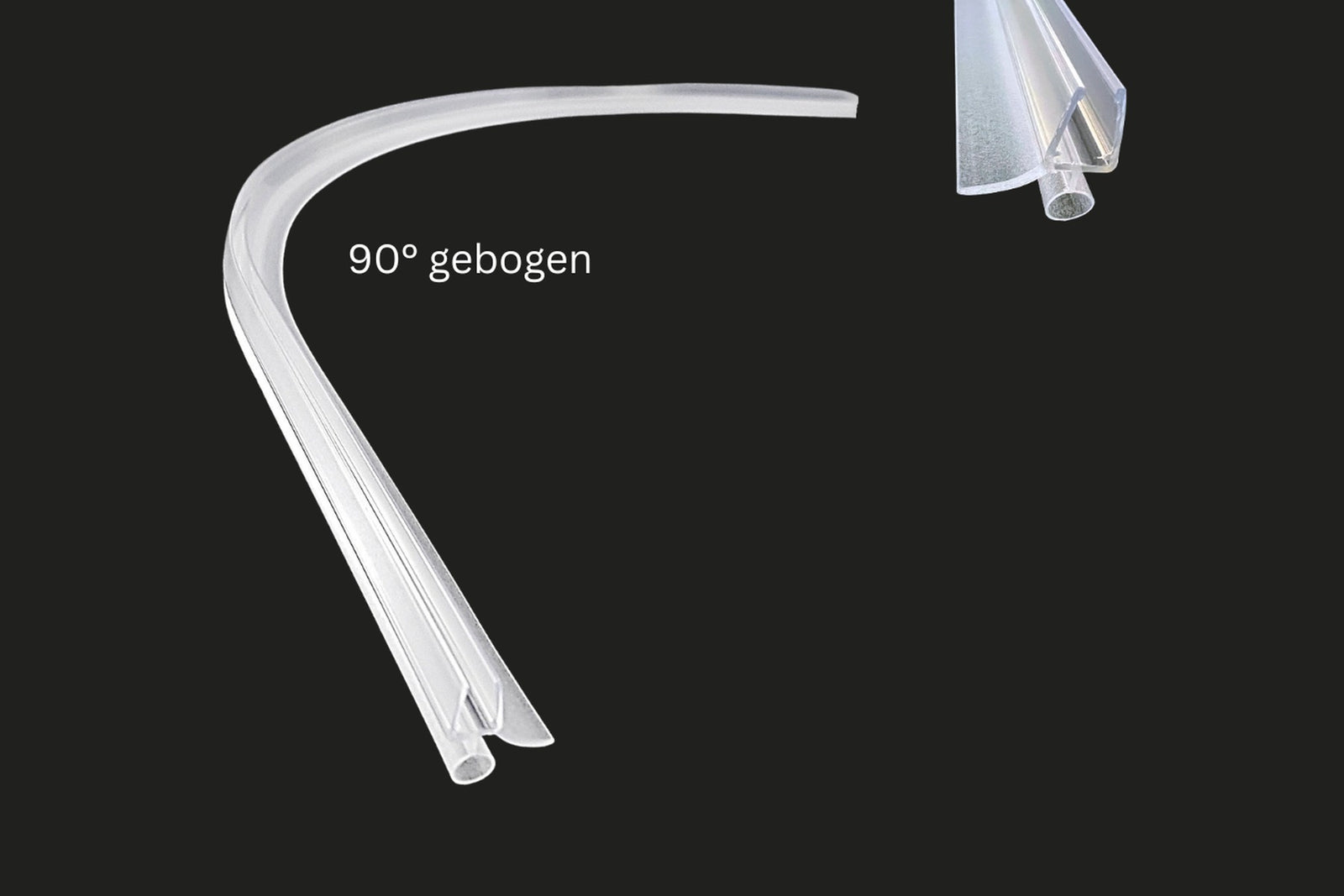 Gebogene Duschdichtung – Schlauch Viertelkreis, 13–16 mm, Art.Nr. 5141.550