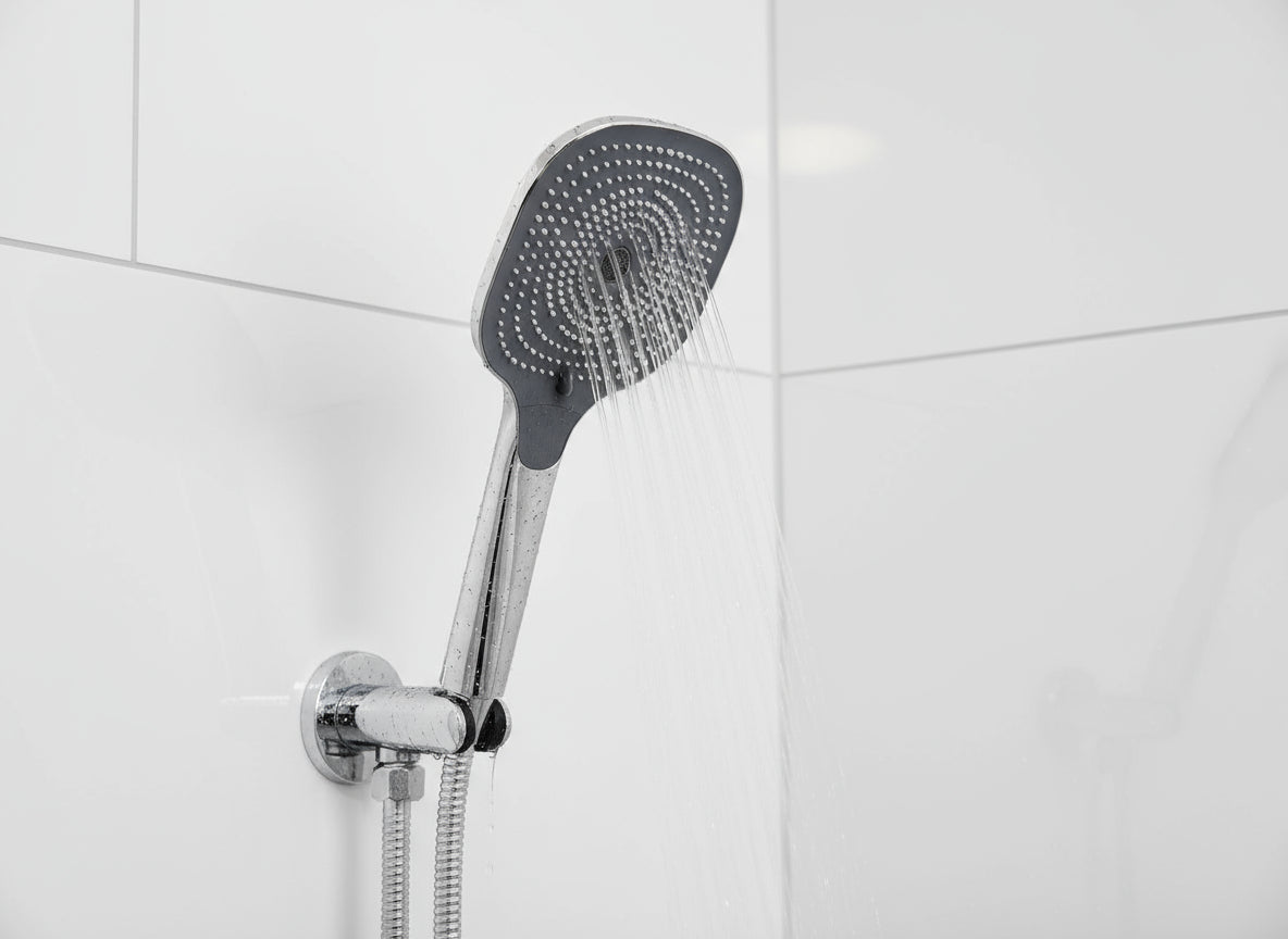 VIGOUR Handbrause V3 softedge | 3 Strahlarten | 130 mm | Antikalk | Chrom