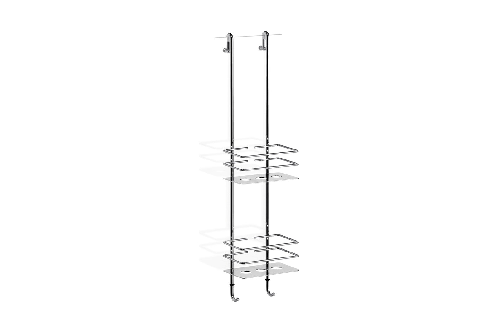 Giese Bodyguard Optisign Duschkorb – 2-fach mit 2 Haken, Massivmessing, 6/8 mm Glas, Art.Nr. 30756
