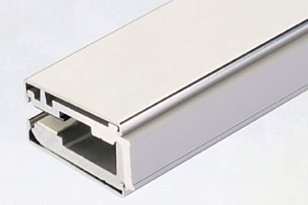 Klemmprofil-Set Typ GR, eckige Abdeckprofile, 5 Klemmhalter, 8 mm Glas