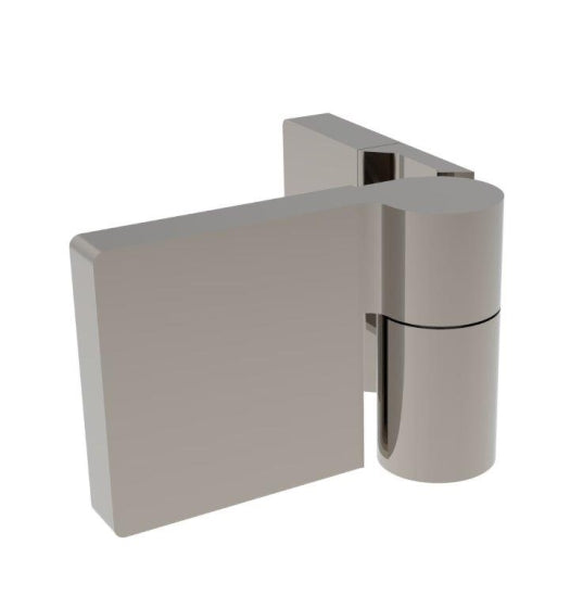 Lugano Scharnier Glas-Wand 90° Hebe-Senk, flächenbündig, Massivmessing, 8/10 mm ESG, Art.Nr. LUG044