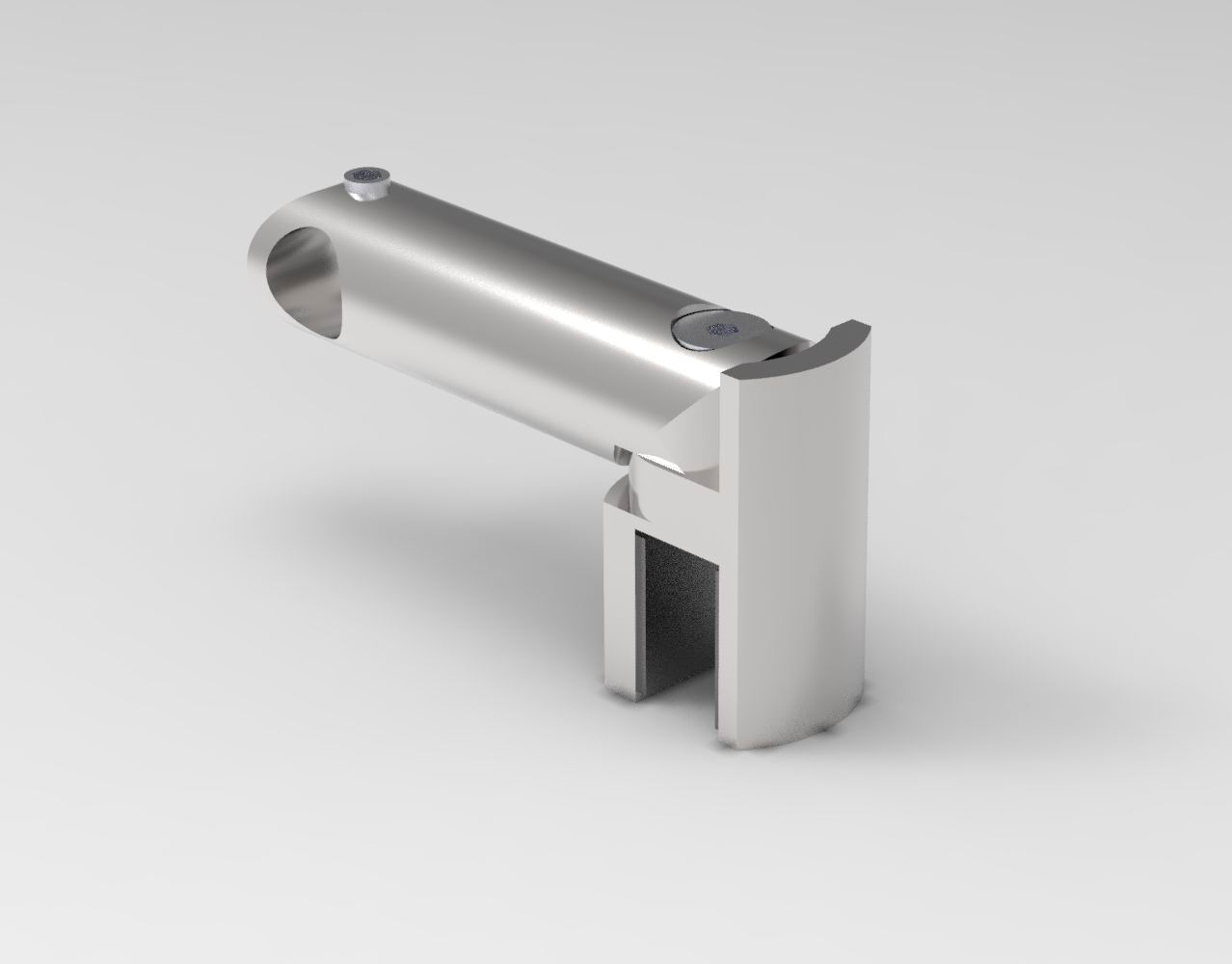 T-Verbinder rund 12 mm Chrom poliert glänzend für Glasdusche