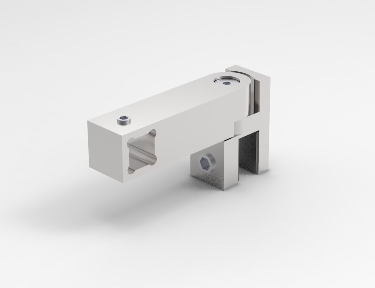 T-Verbinder eckig 12 mm, Chrom
