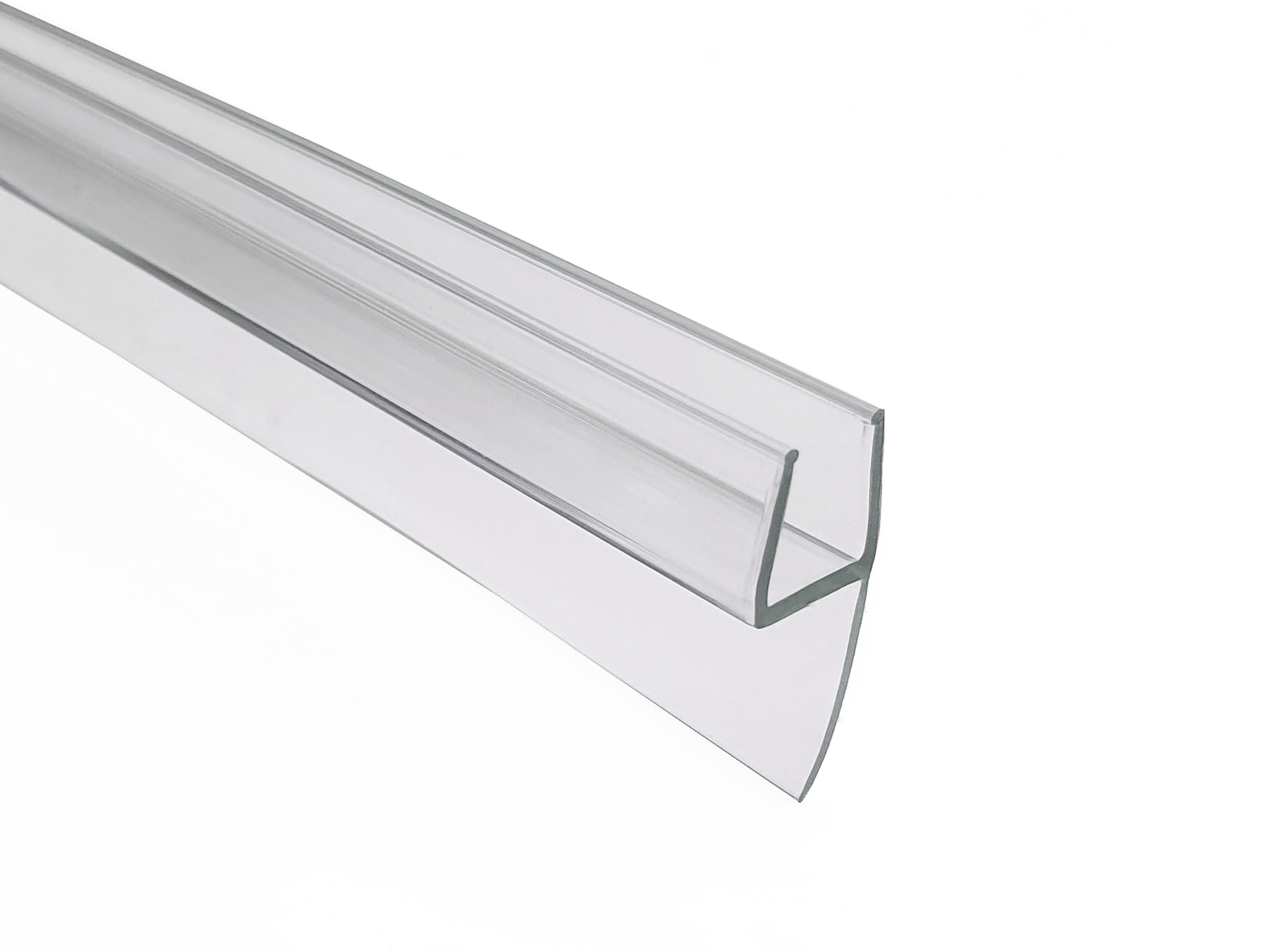 Wintergarten-Dichtung 180° fluchtend mit weicher Lippe – Für 6 oder 8 mm Glas – Art.Nr. S003