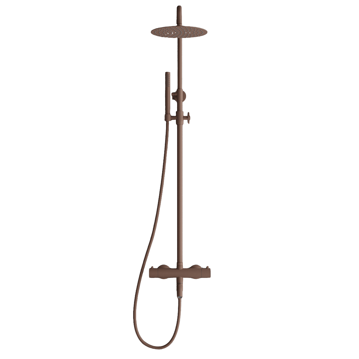 ScandTap Pleasure 3 Regendusch-Set mit Wanneneinlauf, Rust