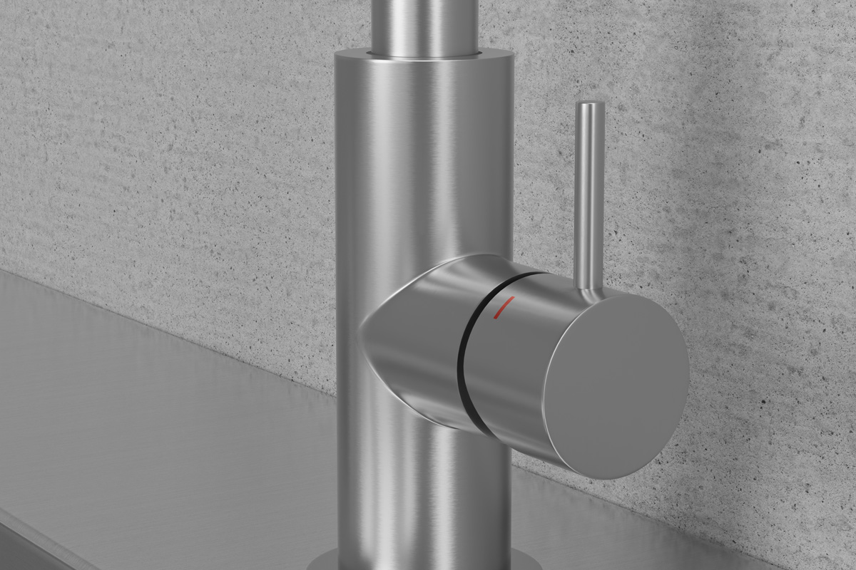ScandTap Short bar 5 mm, Edelstahl gebürstet