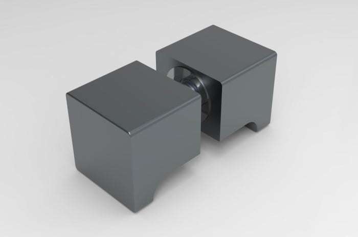 Dusch-Türgriff SDK300 – eckig 32×32 mm Messing, 6–12 mm Glas, 11 Oberflächen