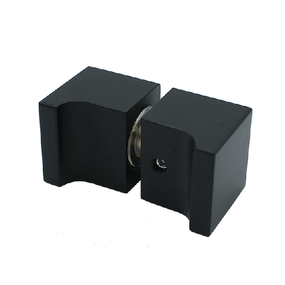 Duschtürgriff eckig, Art.Nr. SDK300, Schwarz matt