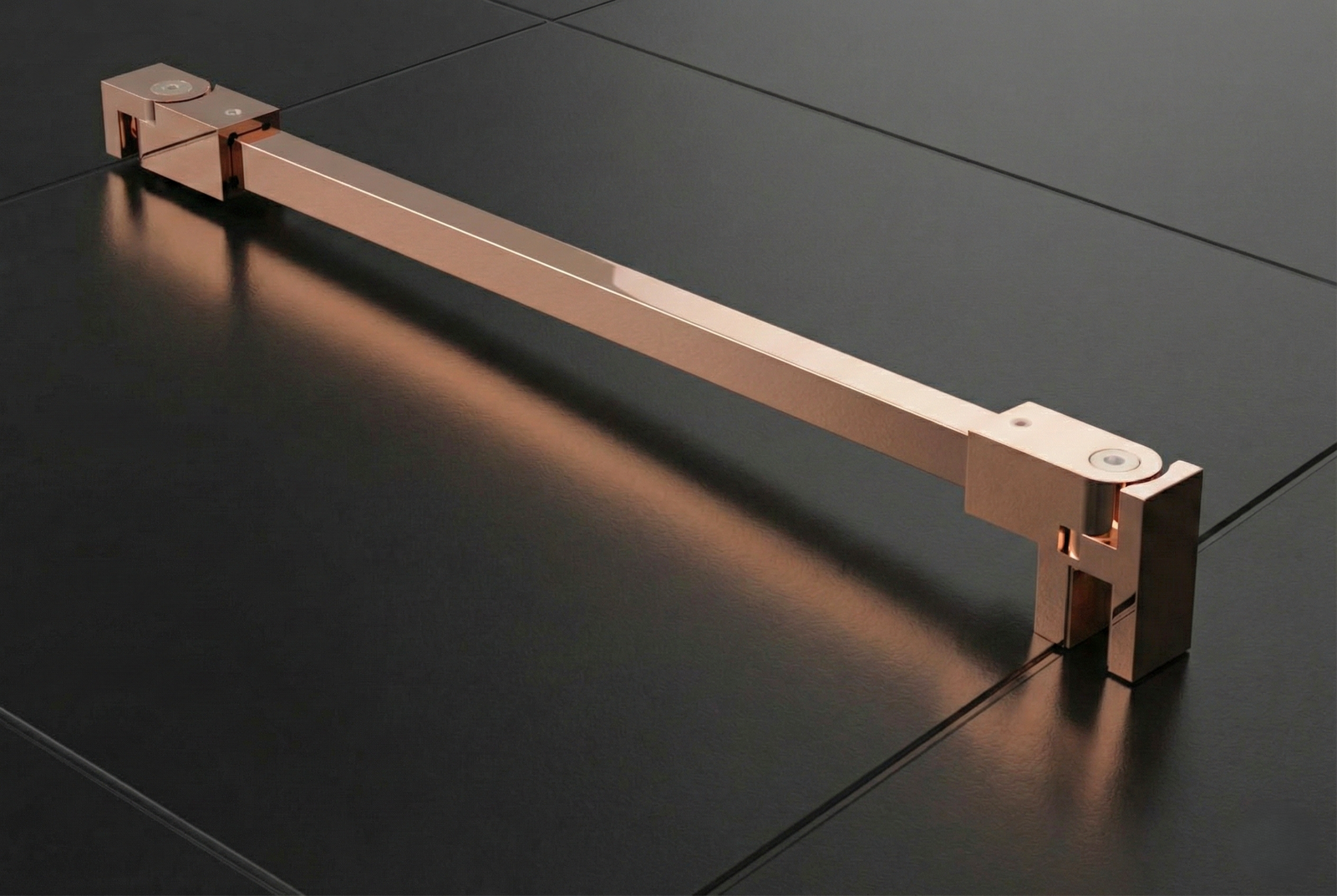 Stabilisierungsstangen-Set quadratisch – 1200 mm, 12x12 mm, flexibel für 8-10 mm Glas – Art.Nr. SQ1212SET