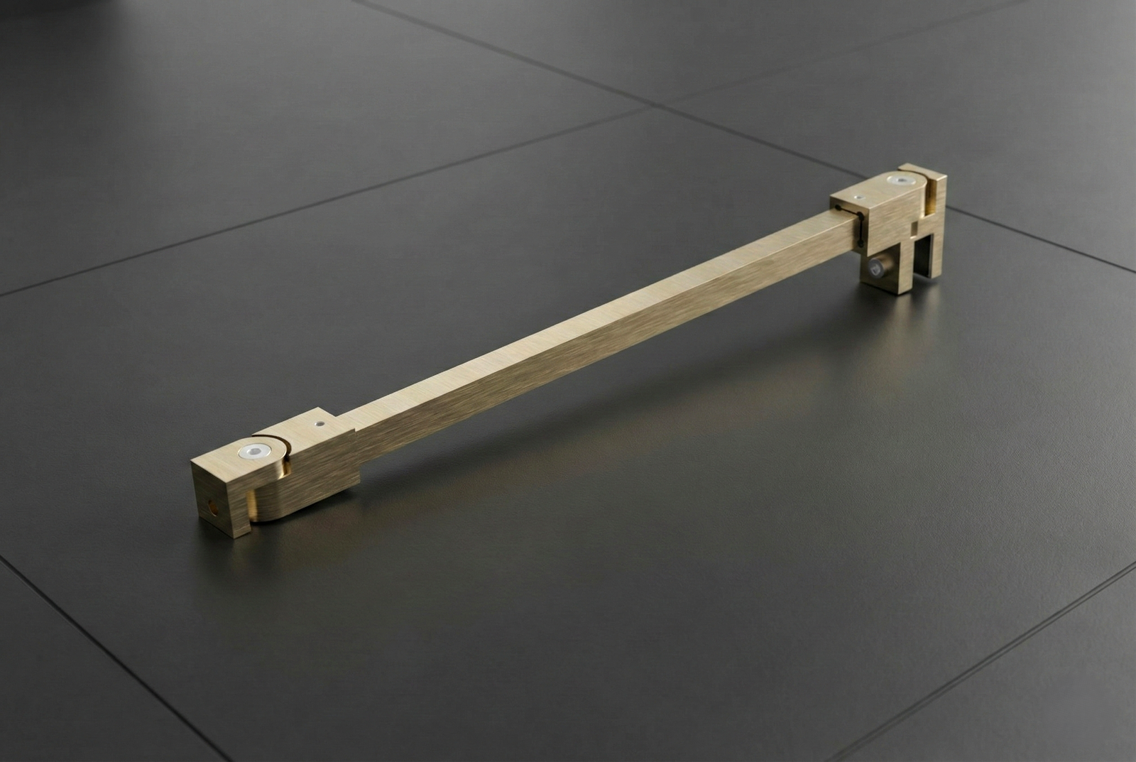 Stabilisierungsstangen-Set quadratisch – 1200 mm, 12x12 mm, flexibel für 8-10 mm Glas – Art.Nr. SQ1212SET