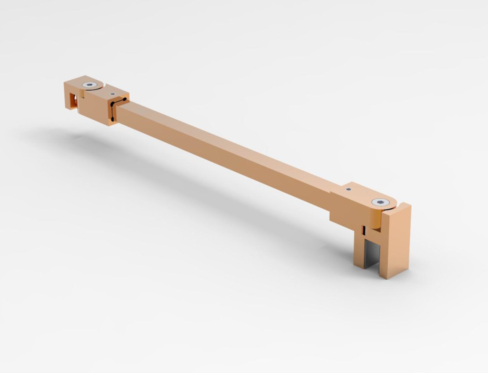 Stabilisierungsstange eckig 12x12 mm 1200 mm Rosé Gold poliert