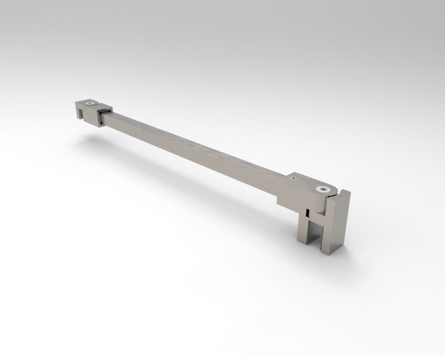 Stabilisierungsstange eckig 12x12 mm 1200 mm Edelstahl-Optik gebürstet