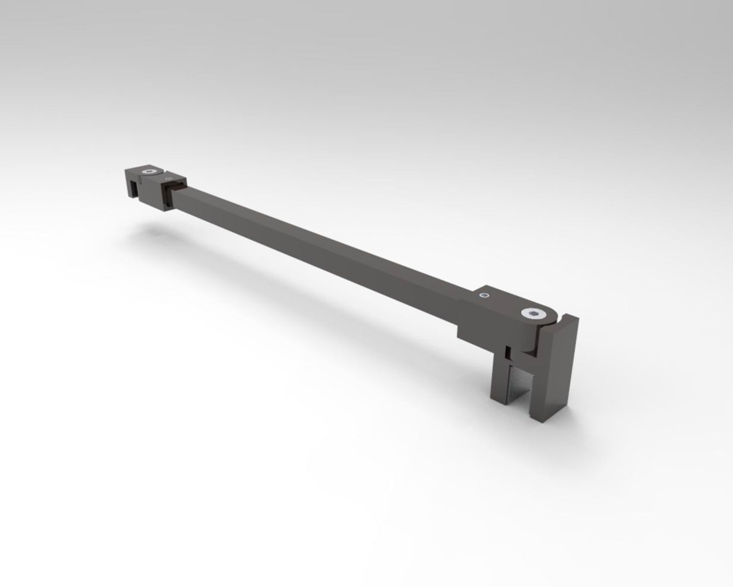 Stabilisierungsstange eckig 12x12 mm 1200 mm Graphit poliert