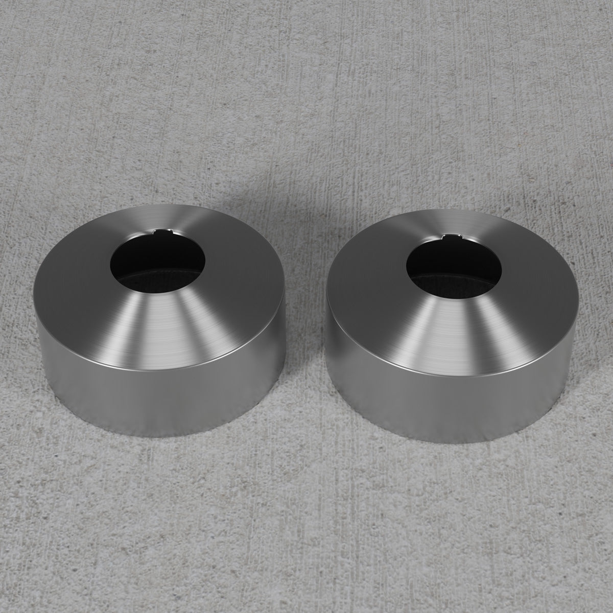 ScandTap Pleasure Abdeckkappen 33 mm, Edelstahl gebürstet, Originalfoto