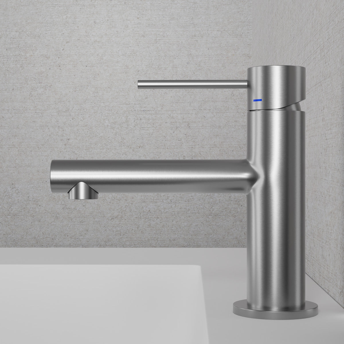 ScandTap Vertex Waschtischarmatur, Edelstahl gebürstet, Originalfoto