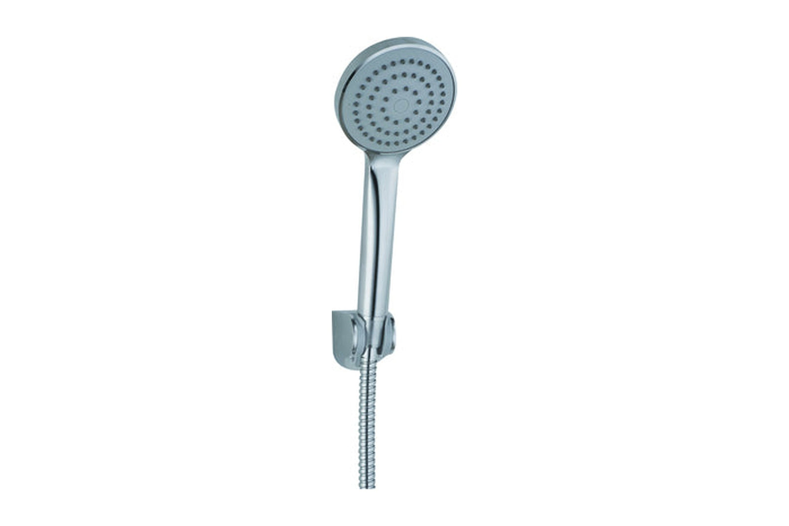 Vigour one V1 Wannenset, Wandhalter mit Handbrause und Metallschlauch, verchromt