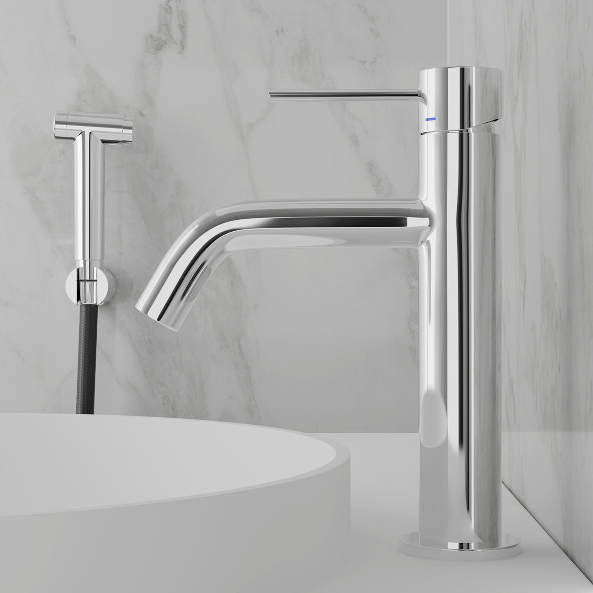 ScandTap Voyage Medium B Waschtischarmatur mit Bidet-Düse, Classic
