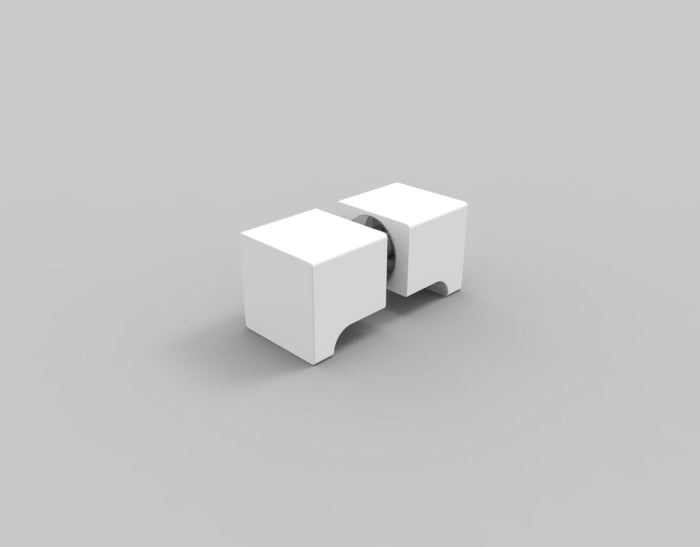 Dusch-Türgriff SDK300 – eckig 32×32 mm Messing, 6–12 mm Glas, 11 Oberflächen