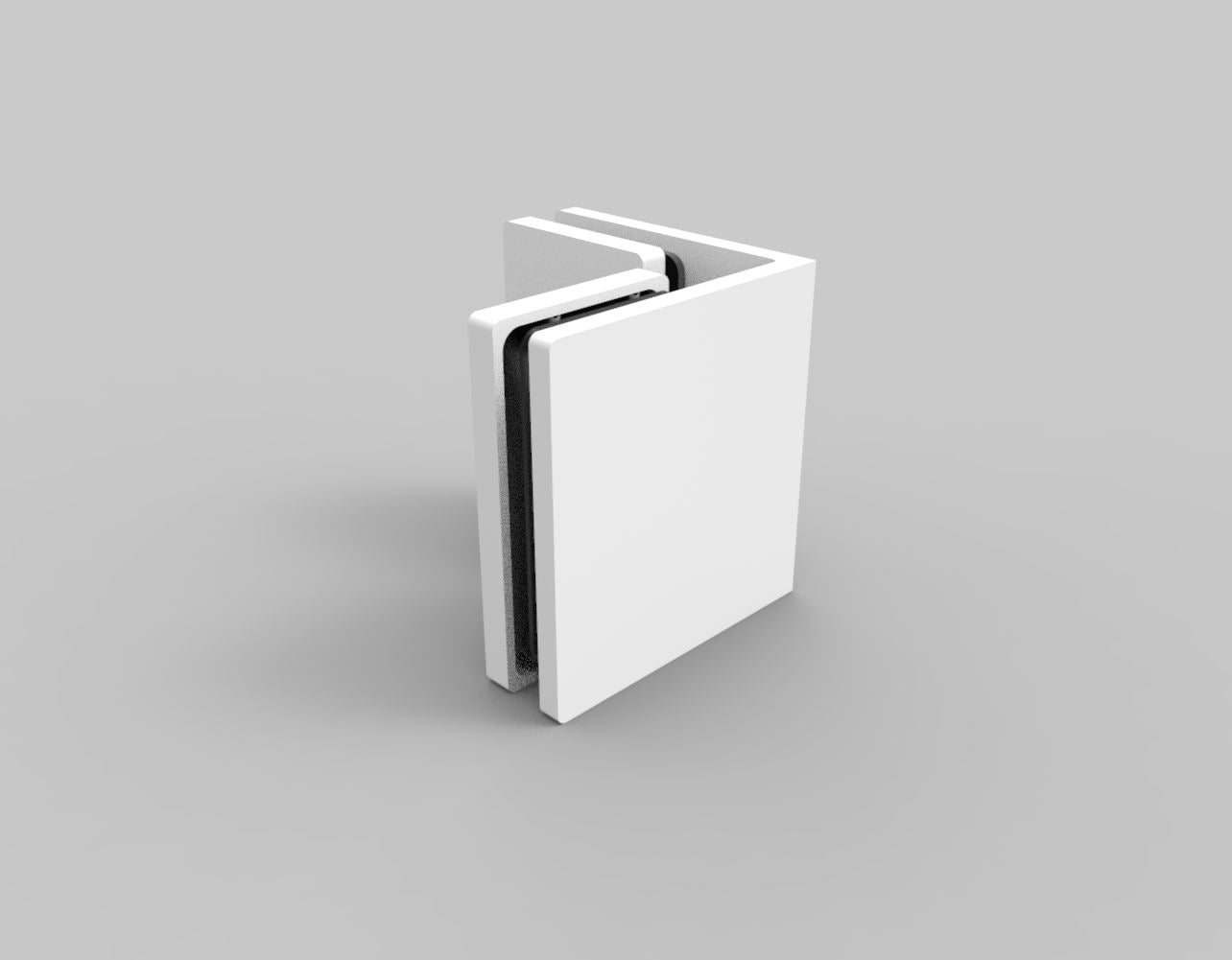 Bellagio Winkelverbinder 90° Glas–Glas, verschiedene Farben