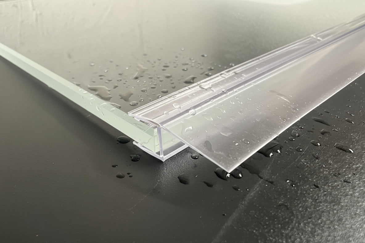 Duschlippendichtung gerade weiche Lippe 180° – Für 6 oder 8 mm Glas – Art.Nr. 003