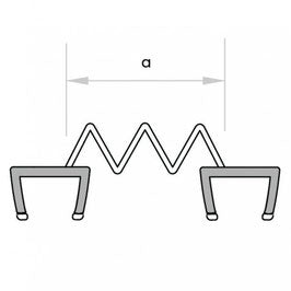 Verbindungsdichtung aufsteckbar Glas-Glas mit langer Lippe – Für 6 oder 8 mm Glas – Art.Nr. 006A