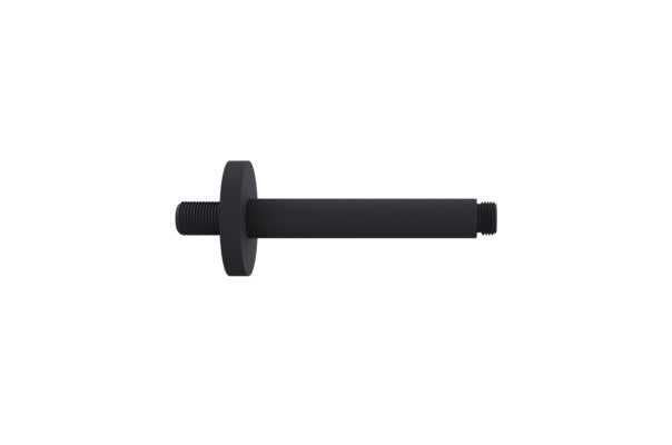 Vigour Deckenarm V4 rund 150 mm schwarz matt mit Rosette 70 mm