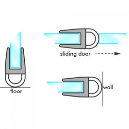 Balgdichtung mit 7-8 mm Ballon – Für 6 oder 8 mm Glas, Lücken 8-10 mm – Art.Nr. 007